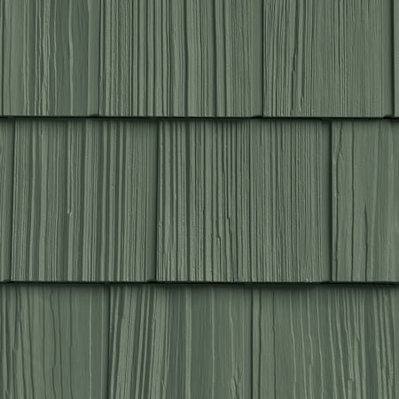 The Foundry 7in. W x 60 3/4in. L Exposure, Vinyl Split Shakes Total 100 Sq. Feet, 152 - Forest Green, 34PK 1101152